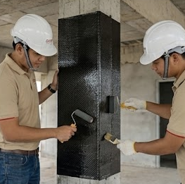 ซ่อมเสาด้วย CFRP